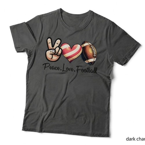 Peace love football - peace.love.football, t-shirt