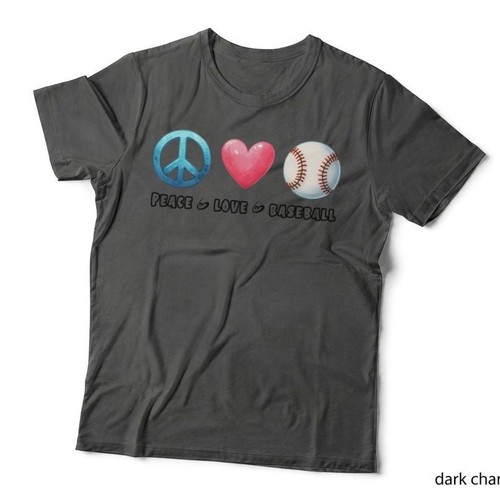 Peace love baseball shirt - peace,