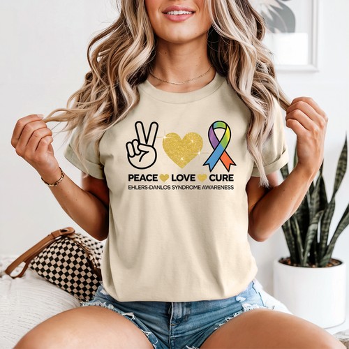 Peace love cure - womens, t-shirt