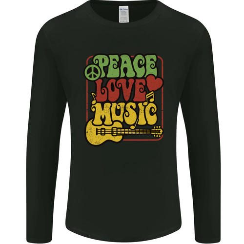 Peace love music - guitar, hippy