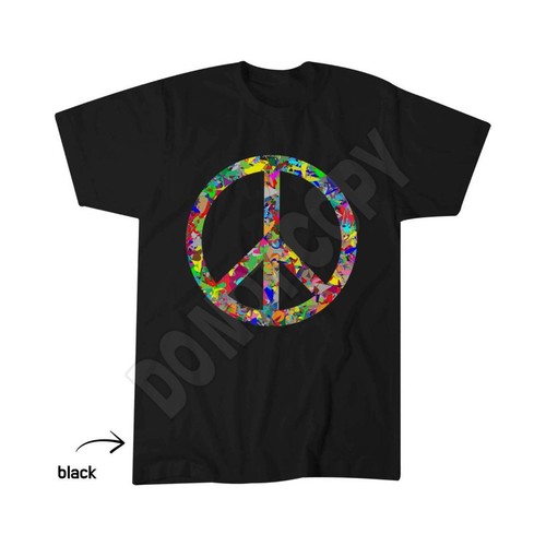 Peace sign multi colored - peace, multi-colored