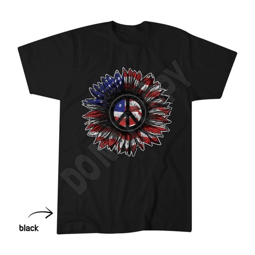American flag peace sign - american,