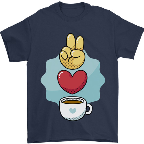 Peace love coffee - coffee, mens
