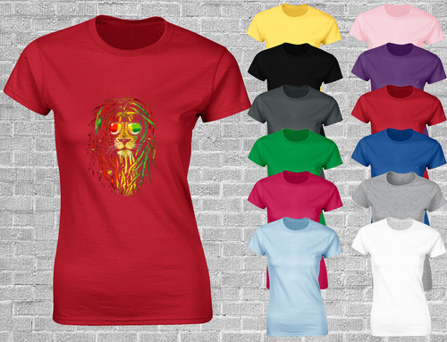 Reggae lion ladies - ladies, shirt