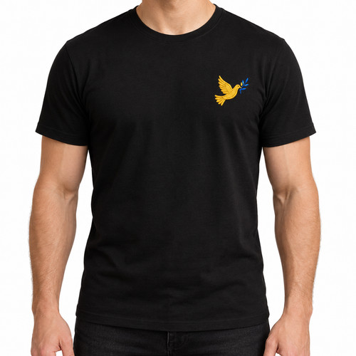 Ukraine peace dove embroidered - dove,