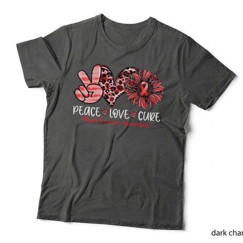 Peace love cure - love, sunflower