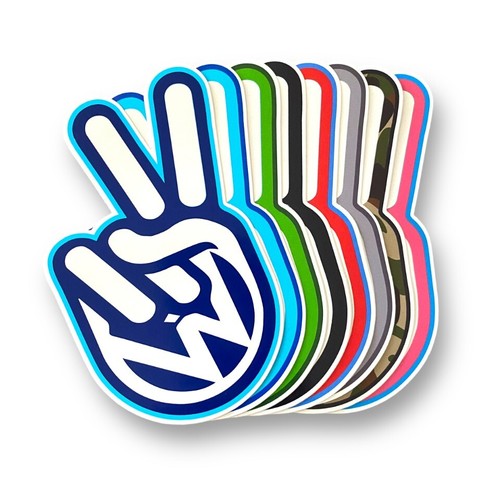 Vdub peace sign - -, lots